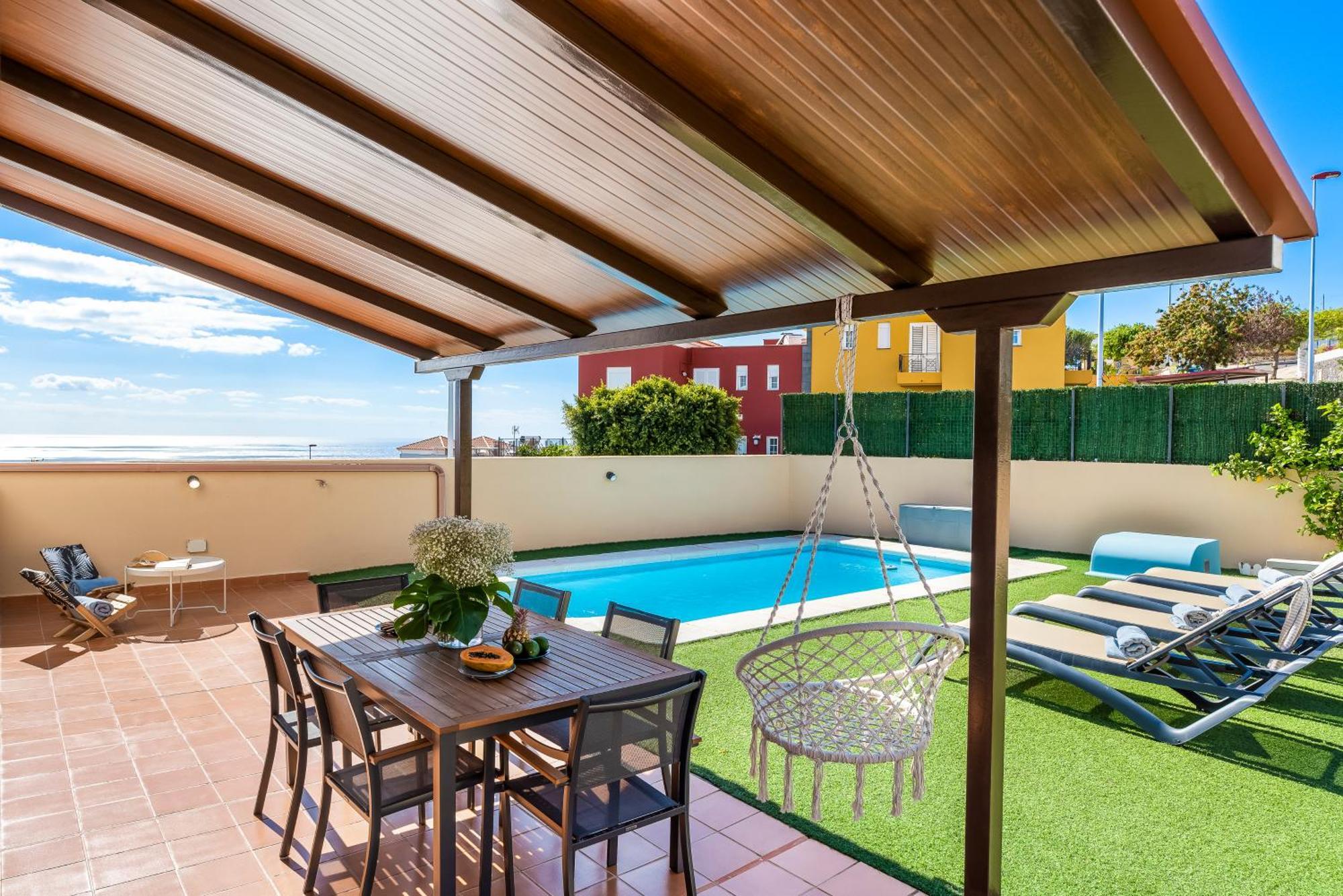 Villa Trueno Refugio De Lujo Con Piscina Climatizada Y Vistas 坎德拉里亚 外观 照片